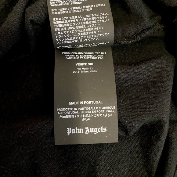 Palm Angels Black Security Tag T-Shirt - Picture 3 of 11